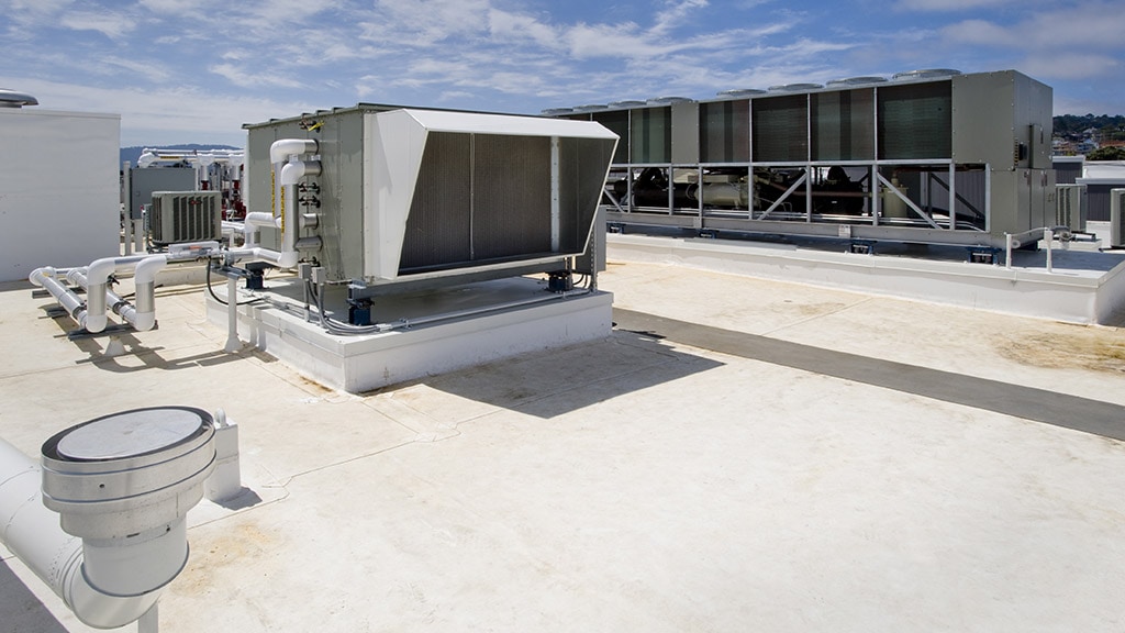 Commercial HVAC/R service.